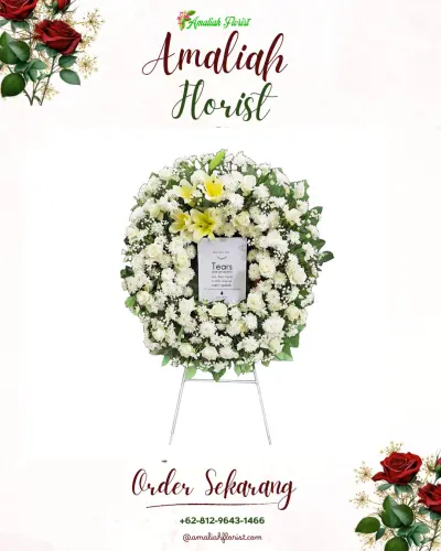 Krans Bunga Duka Cita di P Bulan Selayang Ii
